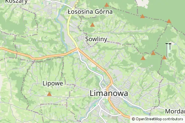 Mapa Limanowa