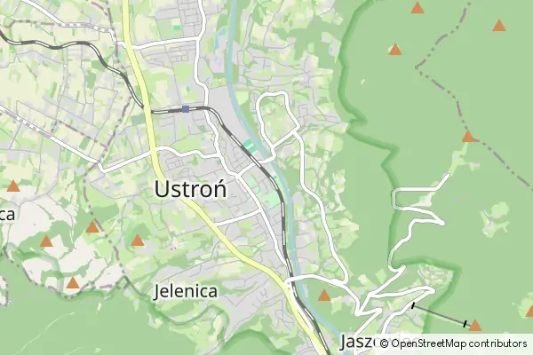 Mapa Ustroń