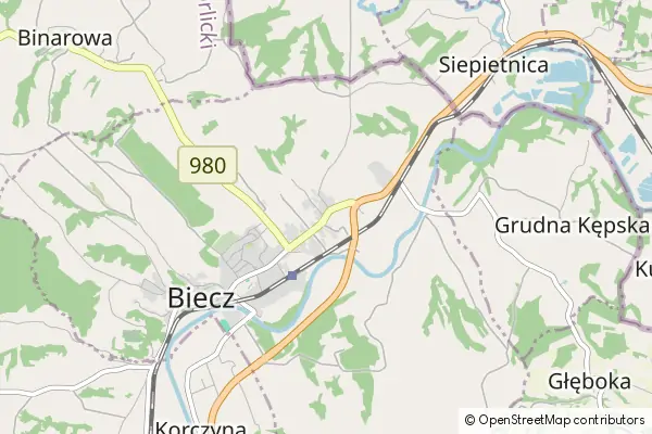 Mapa Biecz