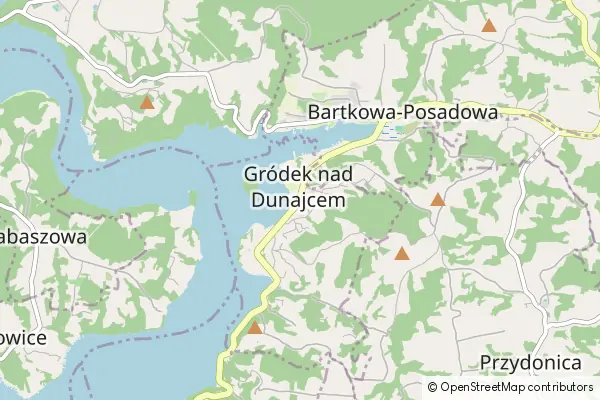 Mapa Gródek Nad Dunajcem