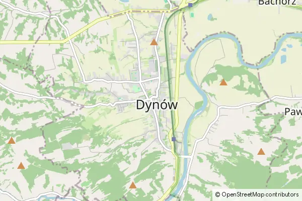 Mapa Dynów