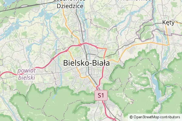 Mapa Bielsko-Biała