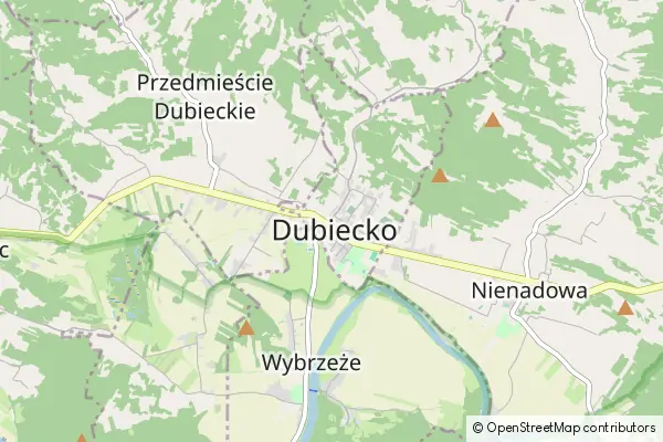 Mapa Dubiecko