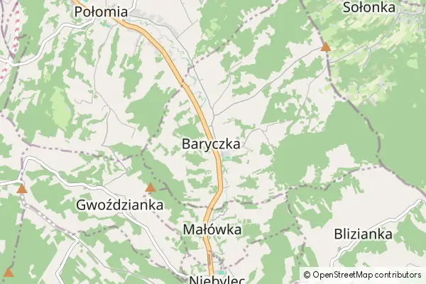 Mapa Baryczka