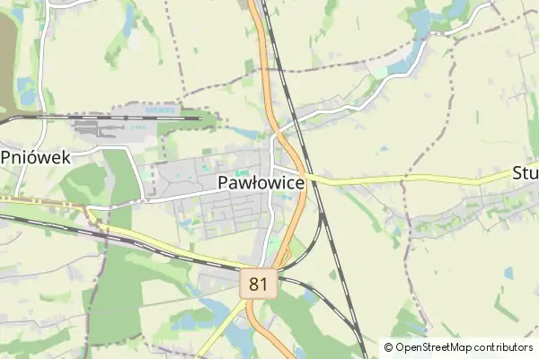 Mapa Pawłowice