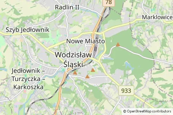 Mapa Wodzisław Śląski