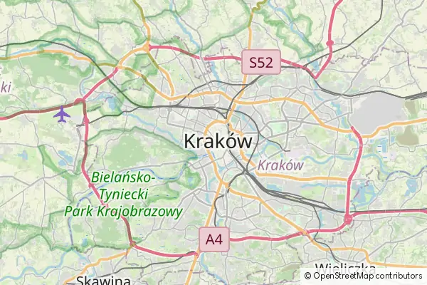 Mapa Kraków