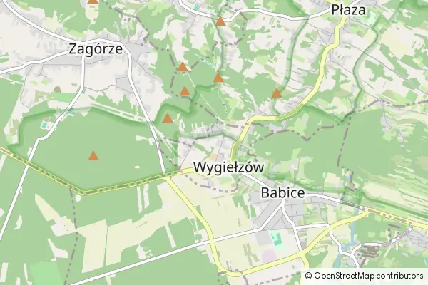 Mapa Wygiełzów