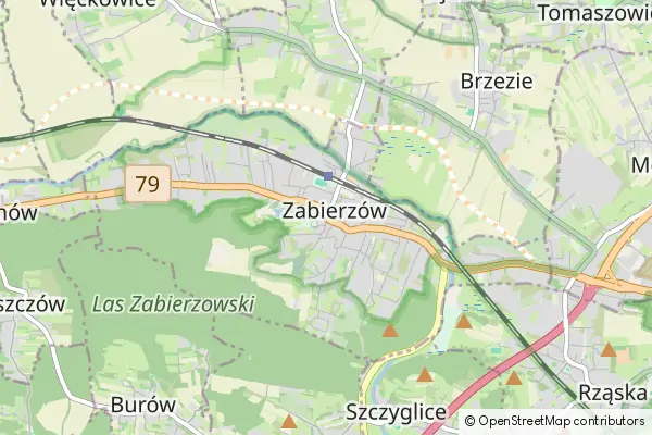 Mapa Zabierzw