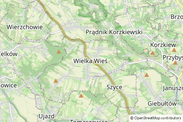 Mapa Wielka Wieś