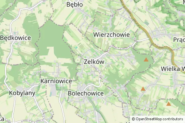 Mapa Zelków