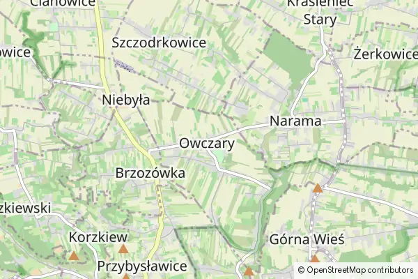 Mapa Owczary