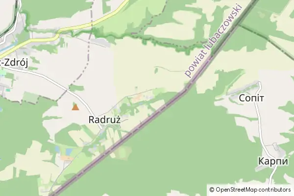 Mapa Radruż