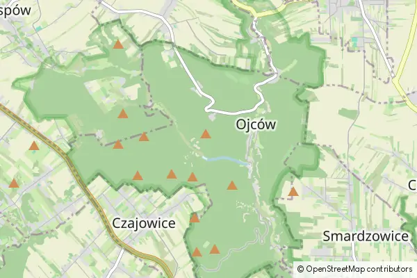 Mapa Ojcowski Park Narodowy