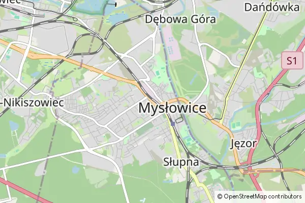 Mapa Mysłowice