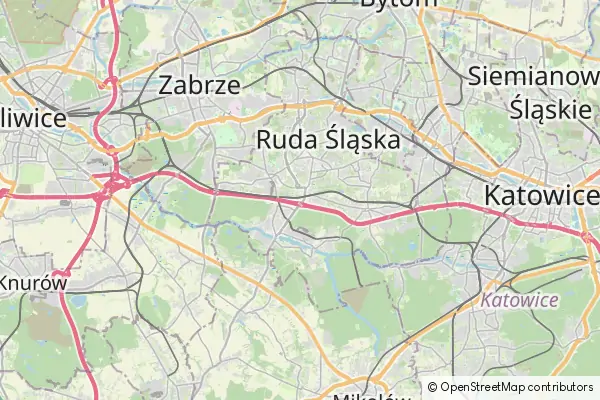 Mapa Ruda Śląska