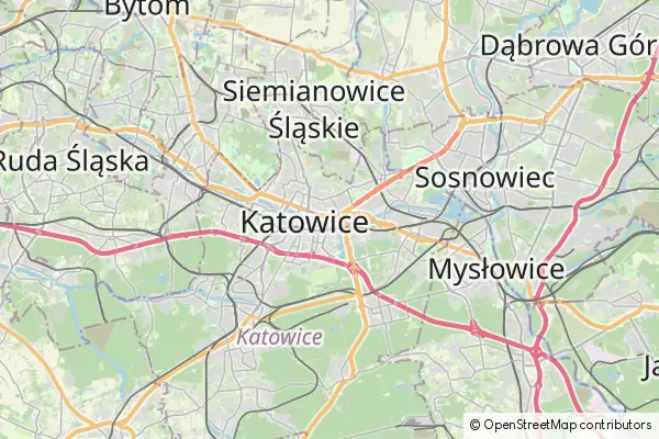 Mapa Katowice