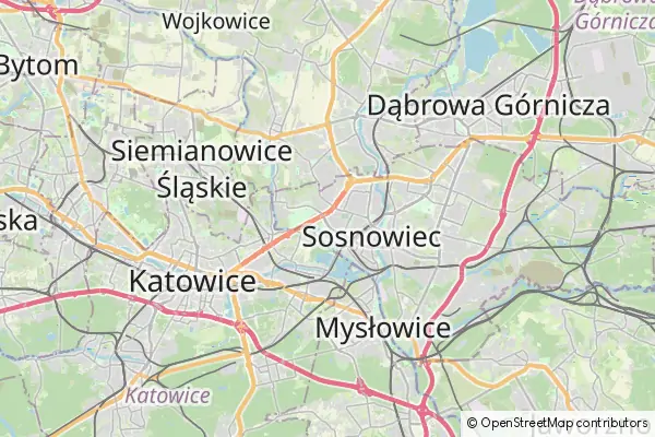 Mapa Sosnowiec