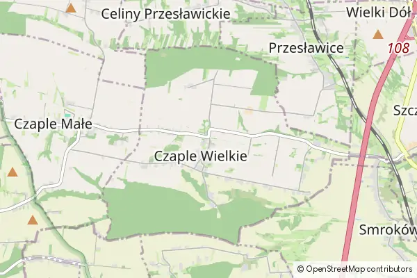 Mapa Czaple Wielkie