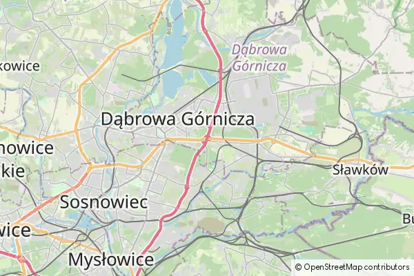 Mapa Dąbrowa Górnicza