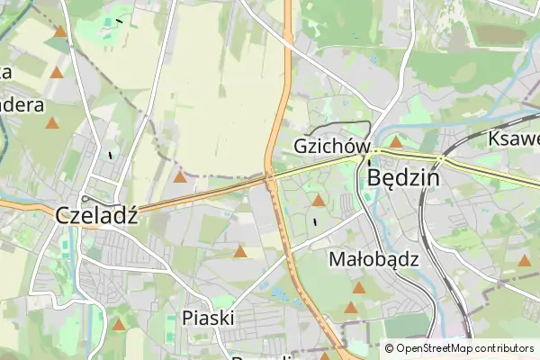 Mapa Będzin