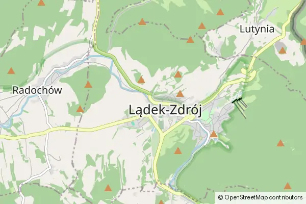 Mapa Lądek-Zdrój