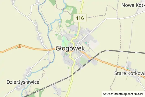 Mapa Głogówek