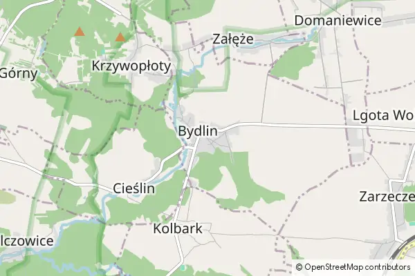 Mapa Bydlin