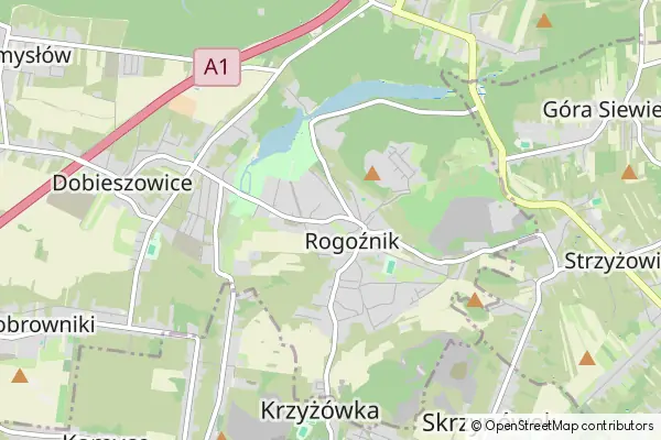 Mapa Rogoźnik