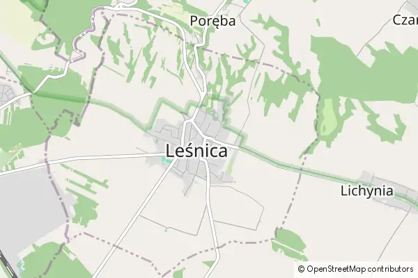 Mapa Leśnica