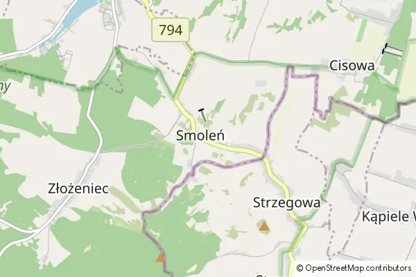 Mapa Smoleń