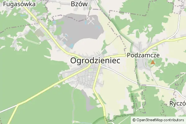 Mapa Ogrodzieniec