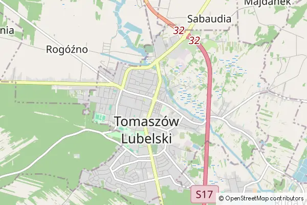 Mapa Tomaszów Lubelski