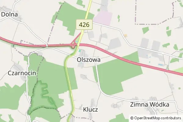 Mapa Olszowa