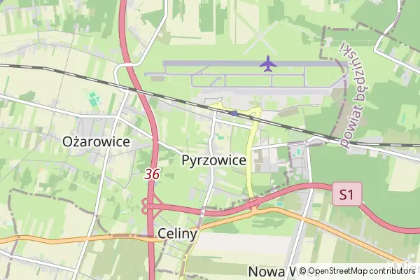 Mapa Pyrzowice