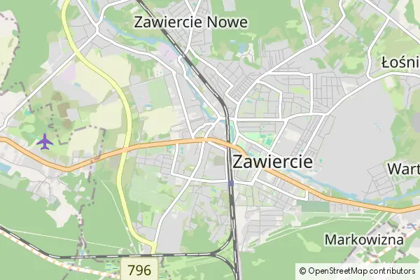 Mapa Zawiercie