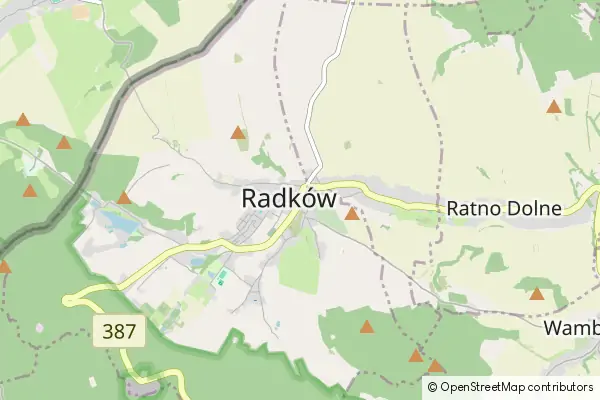 Mapa Radków