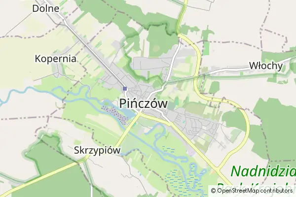 Mapa Pińczów