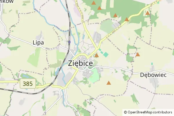 Mapa Ziębice