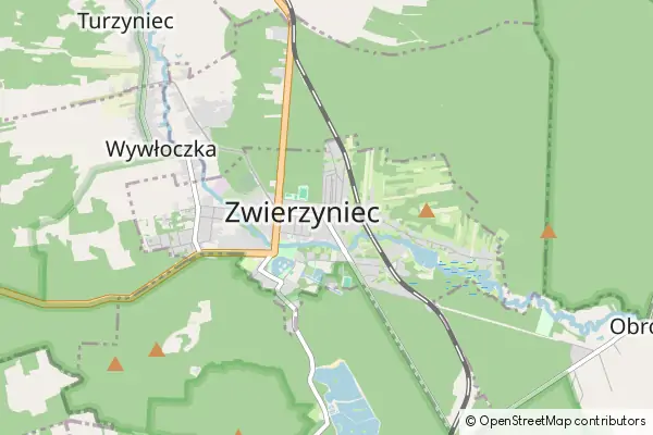 Mapa Zwierzyniec