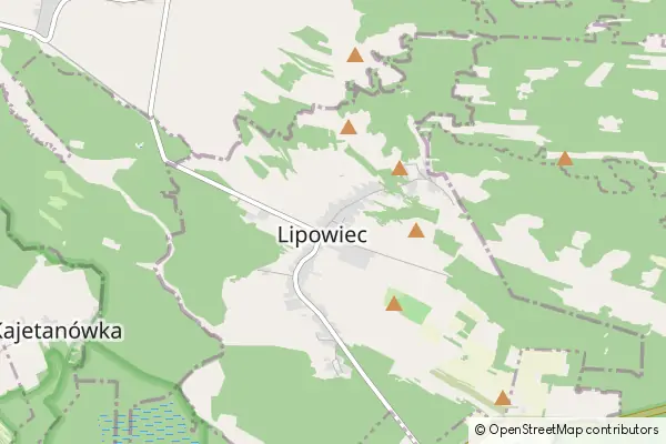 Mapa Lipowiec