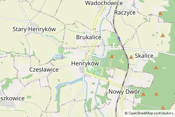 Mapa Henryków