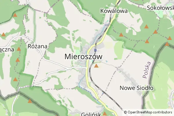 Mapa Mieroszów