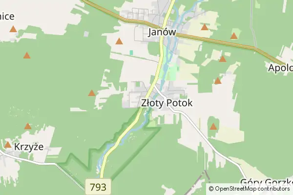 Mapa Złoty Potok