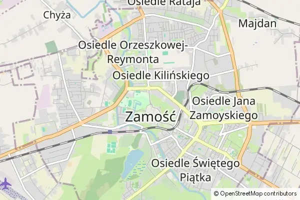 Mapa Zamość