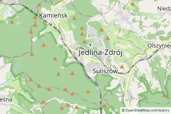 Mapa Jedlina-Zdrój