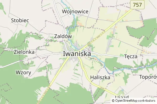 Mapa Iwaniska