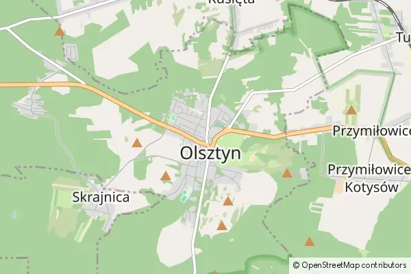 Mapa Olsztyn