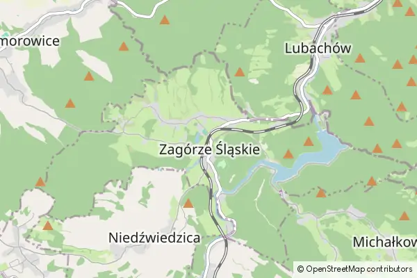 Mapa Zagórze Śląskie