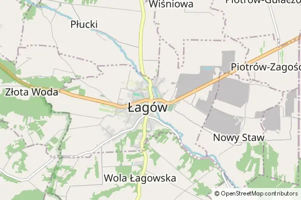 Mapa Łagów